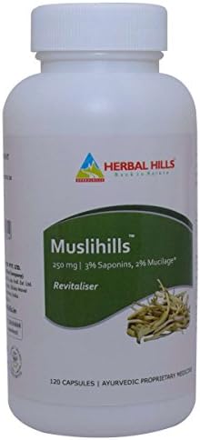 Herbal Hills Muslihills Safed Musli 250mg Capsules 120 – Chlorophytum borivilianum