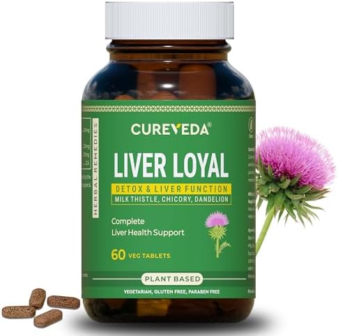 Cureveda Milk Thistle with Chicory & Dandelion Tablets – Silybum marianum