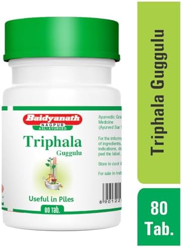 Baidyanath Triphala Guggulu Tablets 80 – Commiphora mukul