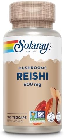 Solaray Reishi Mushroom 600mg Capsules 100 – Ganoderma lucidum