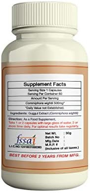 ERBZENERG Guggul Capsules 60 – Commiphora wightii