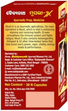 Baidyanath Musli X Capsules 30 – Chlorophytum borivilianum