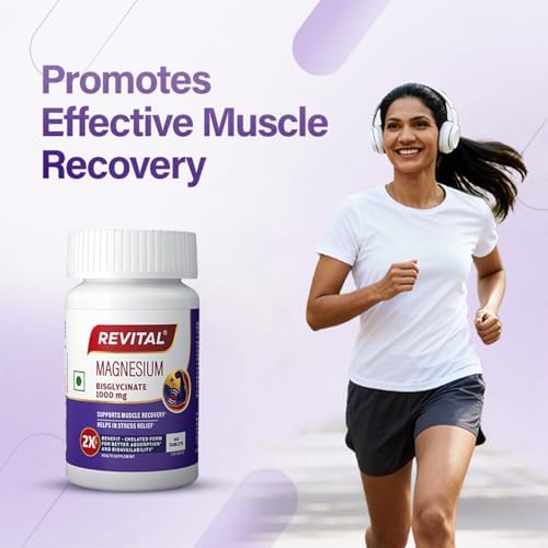 Revital Magnesium Bisglycinate 440mg Tablets 60 – Vegetarian Mineral