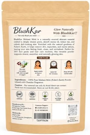 BlushKar Multani Mitti Powder 200g – Natural Skincare
