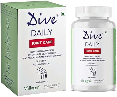 Dive Daily Joint Care with Glucosamine Sulphate 500mg Tablets – Ayurvedic Herb