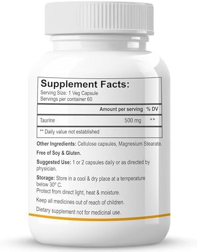 Biotrex Taurine 500mg Capsules 60 – Amino Acid