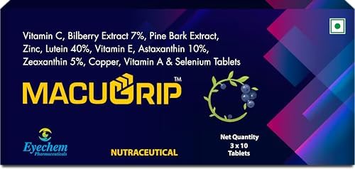 Bilberry, Lutein & Astaxanthin Complex Tablets 30 – Vaccinium myrtillus