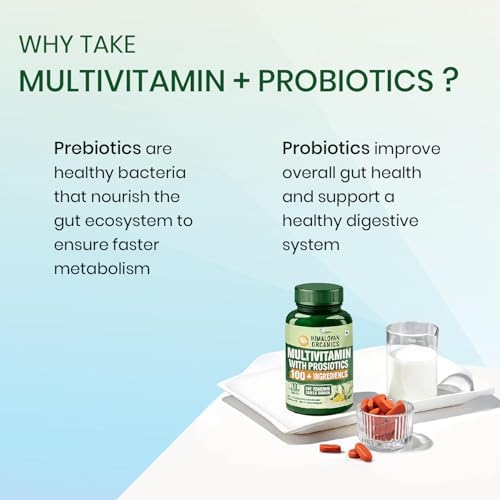 Himalayan Organics Multivitamin with Probiotics Tablets 180 – Vitamin Supplement