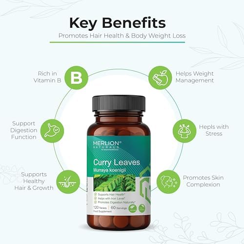 Merlion Naturals Curry Leaves Tablets 120 – Murraya koenigii