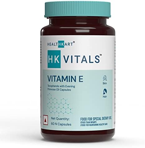 HK Vitals Vitamin E with Evening Primrose Capsules 60 – Vitamin Supplement