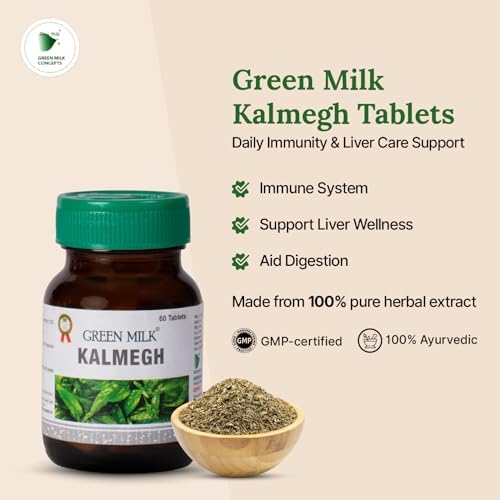 Green Milk Kalmegh Tablets 60 – Andrographis paniculata