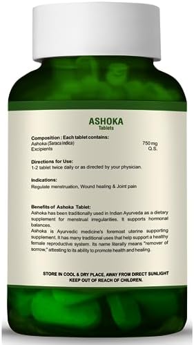 Bio Resurge Ashoka Tablets 60 – Saraca asoca Ayurvedic Herb