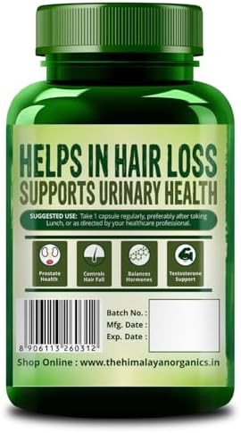 Himalayan Organics Saw Palmetto Extract 800mg Capsules – Serenoa repens