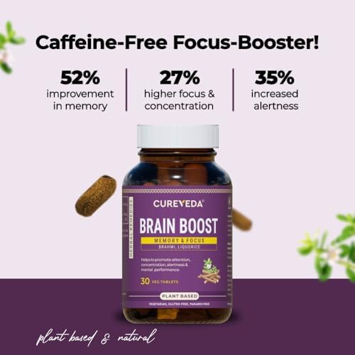 Cureveda Brahmi Ayurvedic Tablets 60 Tablets 60 – Bacopa monnieri