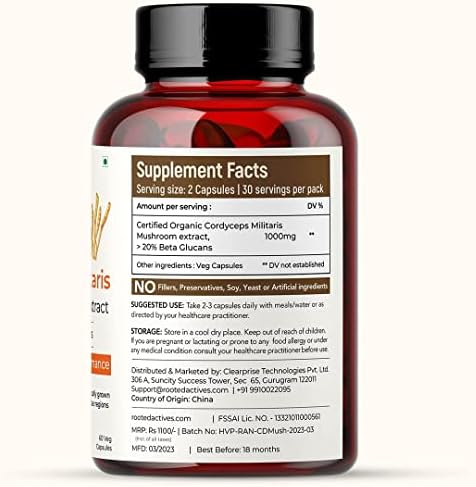 Rooted Lion's Mane Gummies + Cordyceps Capsules Combo Capsules – Hericium erinaceus