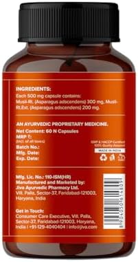 Jiva Safed Musli Capsules 60 – Chlorophytum borivilianum