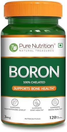 Pure Nutrition Boron 3mg 120 Capsules – Vegetarian Trace Mineral