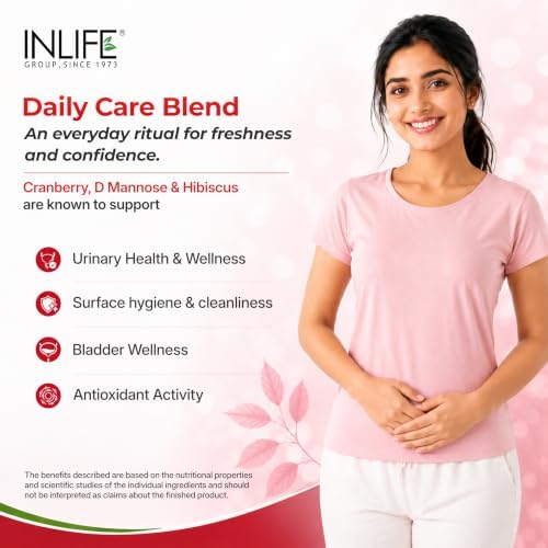 INLIFE Cranberry with D-Mannose & Hibiscus Capsules 60 – Ayurvedic Herb