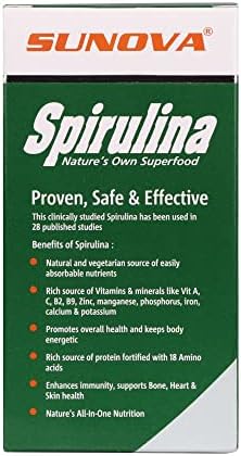 Sunova Spirulina Tablets – Arthrospira platensis