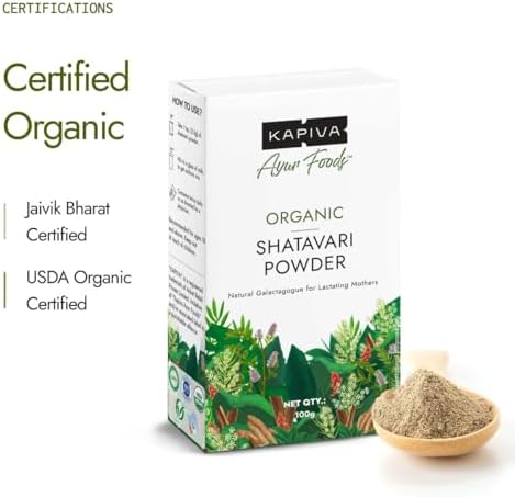 Kapiva Organic Shatavari Powder 100g – Asparagus racemosus