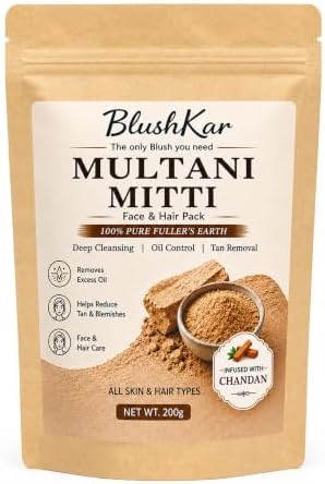BlushKar Multani Mitti Powder 200g – Natural Skincare