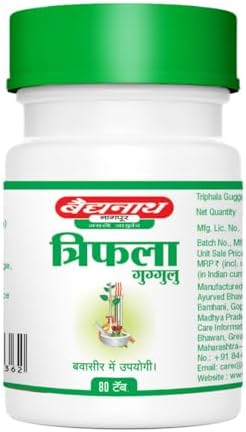Baidyanath Triphala Guggulu Tablets 80 – Commiphora mukul