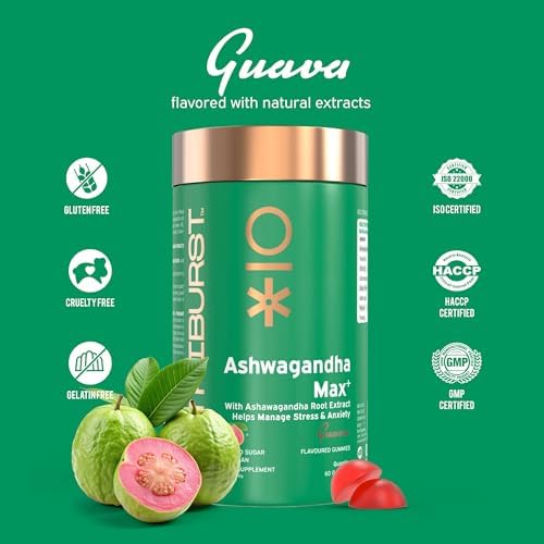 Nutriburst Ashwagandha Max 500mg Gummies – Withania somnifera