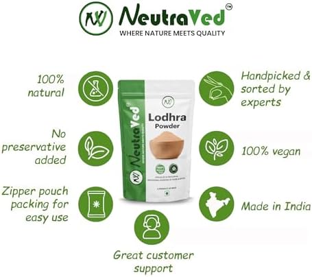 NeutraVed Lodhra Powder 100g – Symplocos racemosa