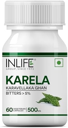 INLIFE Karela Bitter Melon Capsules 60 – Momordica charantia
