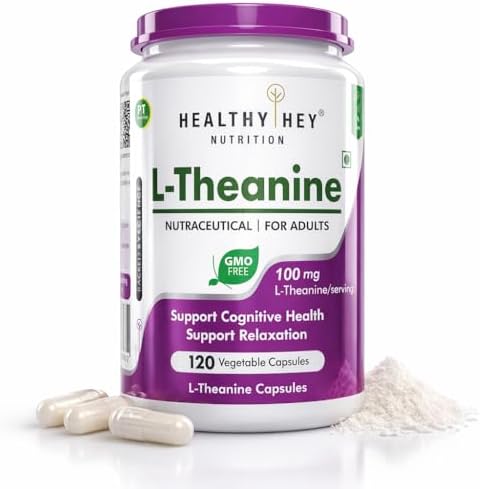 HealthyHey L-Theanine Capsules 120 – Amino Acid