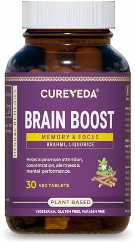 Cureveda Brahmi Ayurvedic Tablets 60 Tablets 60 – Bacopa monnieri