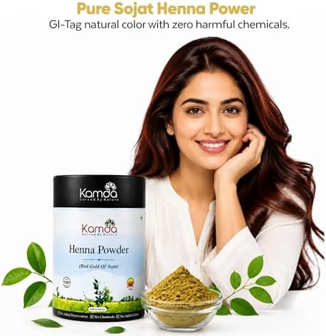 Kamda Natural Henna Powder 300g – Lawsonia inermis