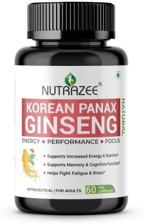 Nutrazee Korean Red Panax Ginseng Capsules – Panax ginseng