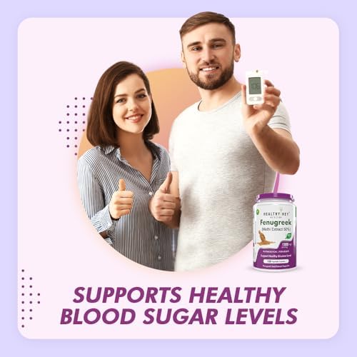 HealthyHey Nutrition Fenugreek Seed Extract Capsules 120 – Trigonella foenum