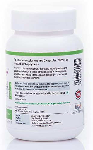 Zenith Nutrition Fenugreek Seed 1020mg Capsules 120 – Trigonella foenum