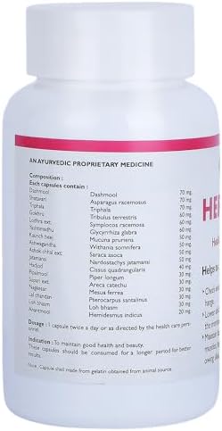 Her Health Shatavari with Dashmool Capsules 60 – Asparagus racemosus