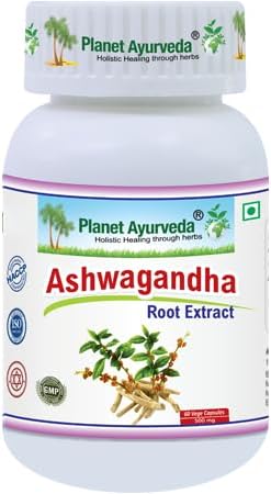 Planet Ayurveda Ashwagandha Capsules 60 – Withania somnifera