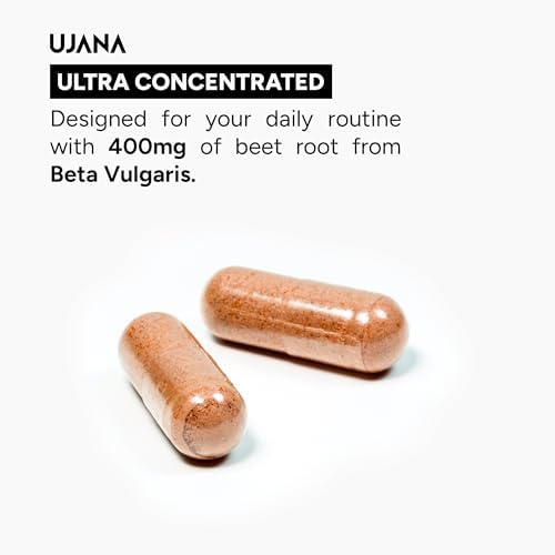 UJANA Beetroot with L-Citrulline, L-Arginine & Vitamin C Capsules – Beta vulgaris