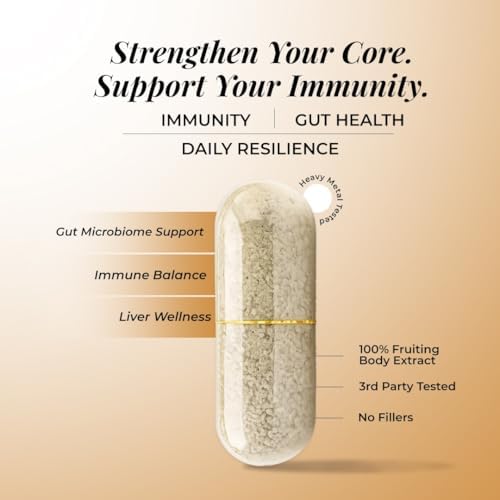 Rooted Actives Turkey Tail Mushroom 500mg Capsules 60 – Trametes versicolor