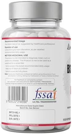 NATURALTEIN Iron Bisglycinate Tablets 60 – Gentle Chelated + Vitamin C