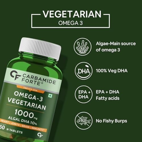 Carbamide Forte Veg Omega 3 Algal DHA 1000mg Capsules 60 – Ayurvedic Herb