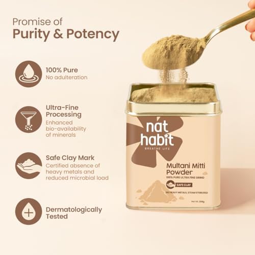 Nat Habit Multani Mitti Powder 200g – Natural Skincare Clay