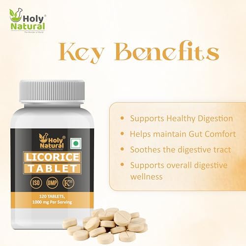Holy Natural Licorice Root Tablets 120 – Glycyrrhiza glabra