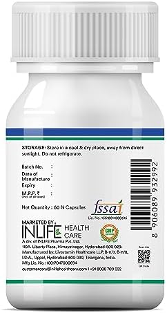 INLIFE Lutein & Bilberry Eye Health Capsules 60 – Vaccinium myrtillus
