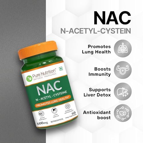 Pure Nutrition NAC 600mg Capsules 60 – Ayurvedic Herb