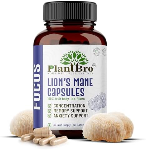 Lion’s Mane Mushroom Extract 10:1 Capsules 60 – Hericium erinaceus