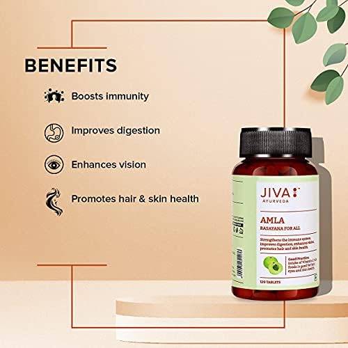 Jiva Amla 500mg Tablets 240 – Emblica officinalis