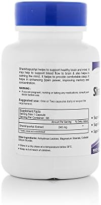Healthvit Shankhpushpi 240mg Capsules 60 – Convolvulus pluricaulis