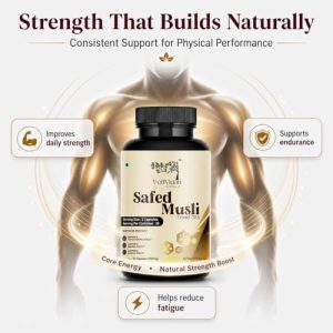 Safed Musli Extract 10:1 Capsules 60 – Chlorophytum borivilianum