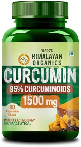 Himalayan Organics Curcumin with Black Pepper 1500mg Capsules 120 – Curcuma longa